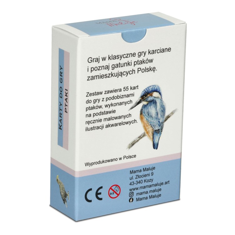 Karty do gry Ptaki tył